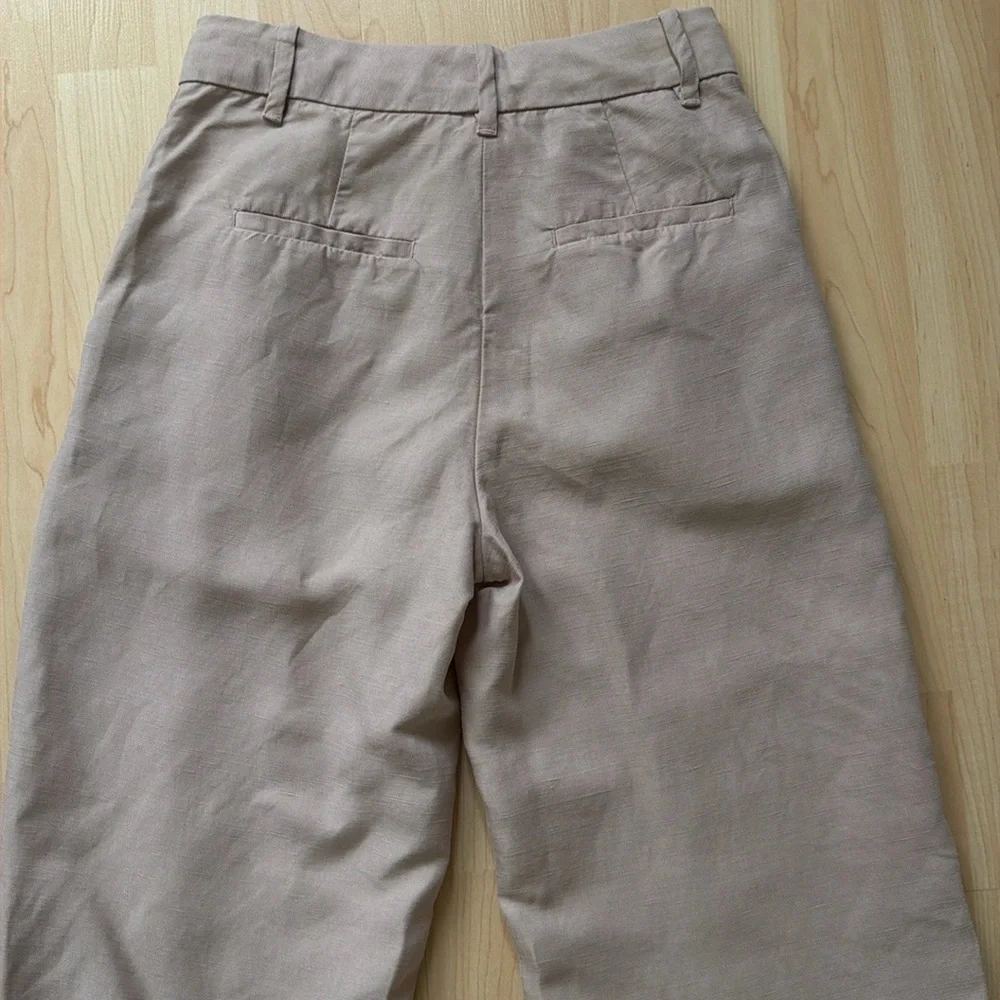 Aritzia Wilfred Thé Effortless pant dusty rose linen blend, size 2